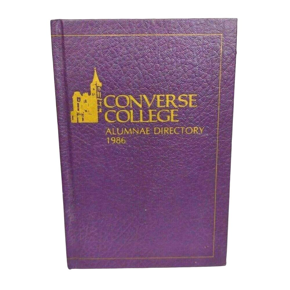 Converse College Alumnae Directory 1986 Spartanburg South Carolina Hardcover